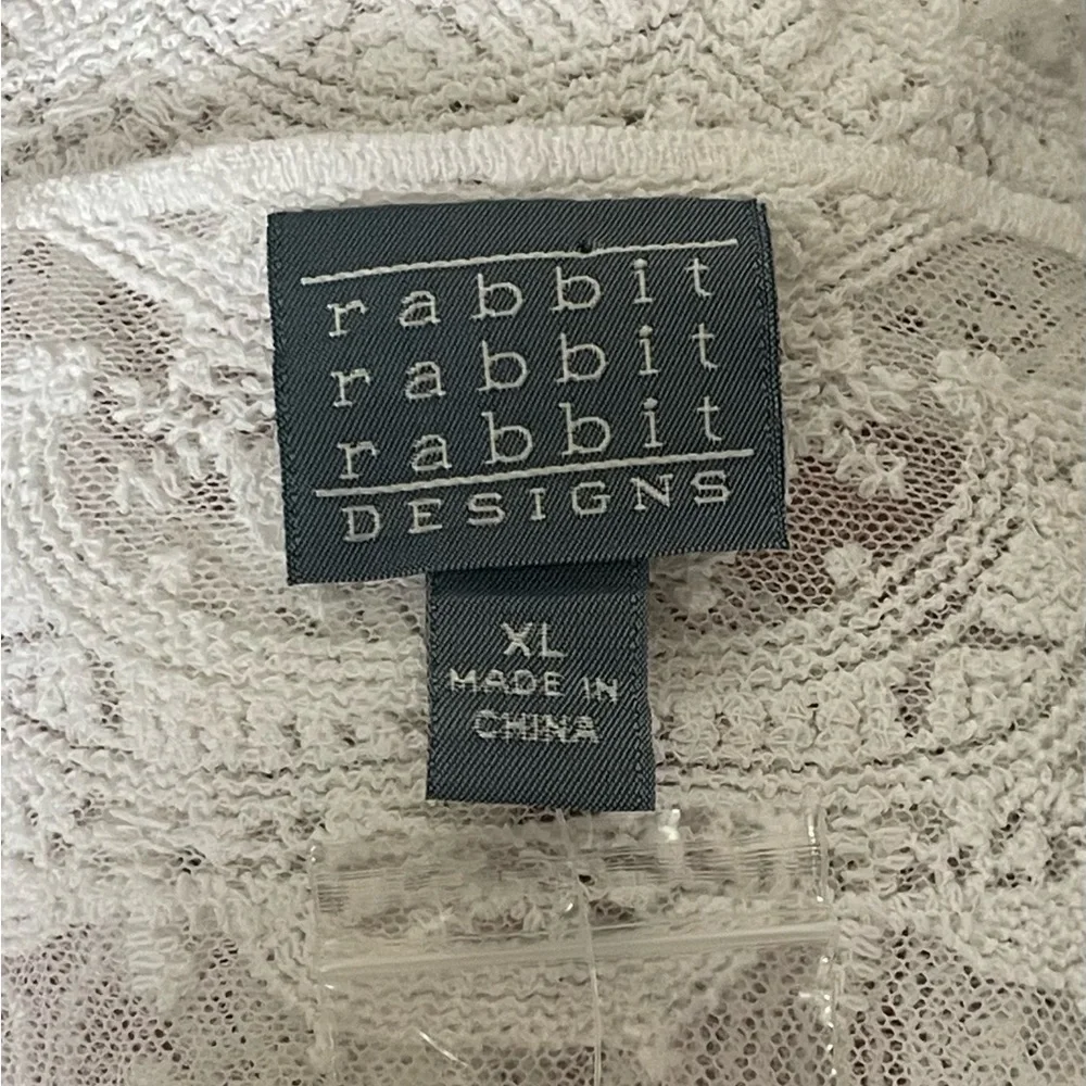 NWOT Rabbit Rabbit Rabbit White Lace Top - Picture 3 of 4
